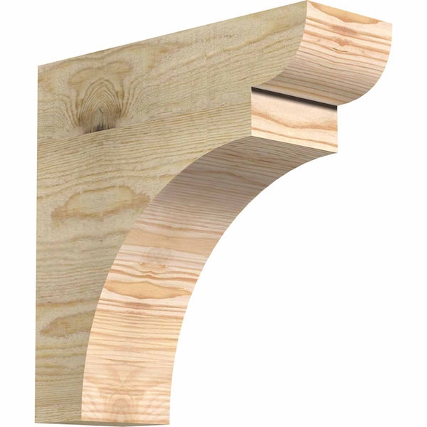 Ekena Millwork Yorktown Rough Sawn Rafter Tail, Douglas Fir, 4"W x 12"H x 12"L RFT04X12X12YOR00RDF - main